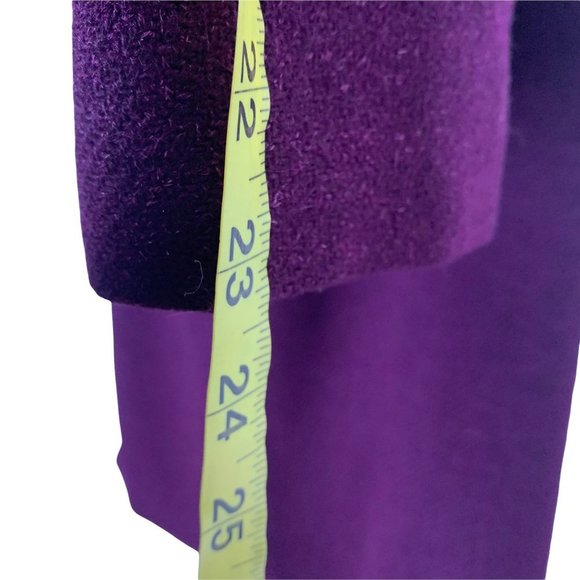 Vintage 50s Dereta Purple Blazer Pencil Skirt Set Large - Picture 12 of 15